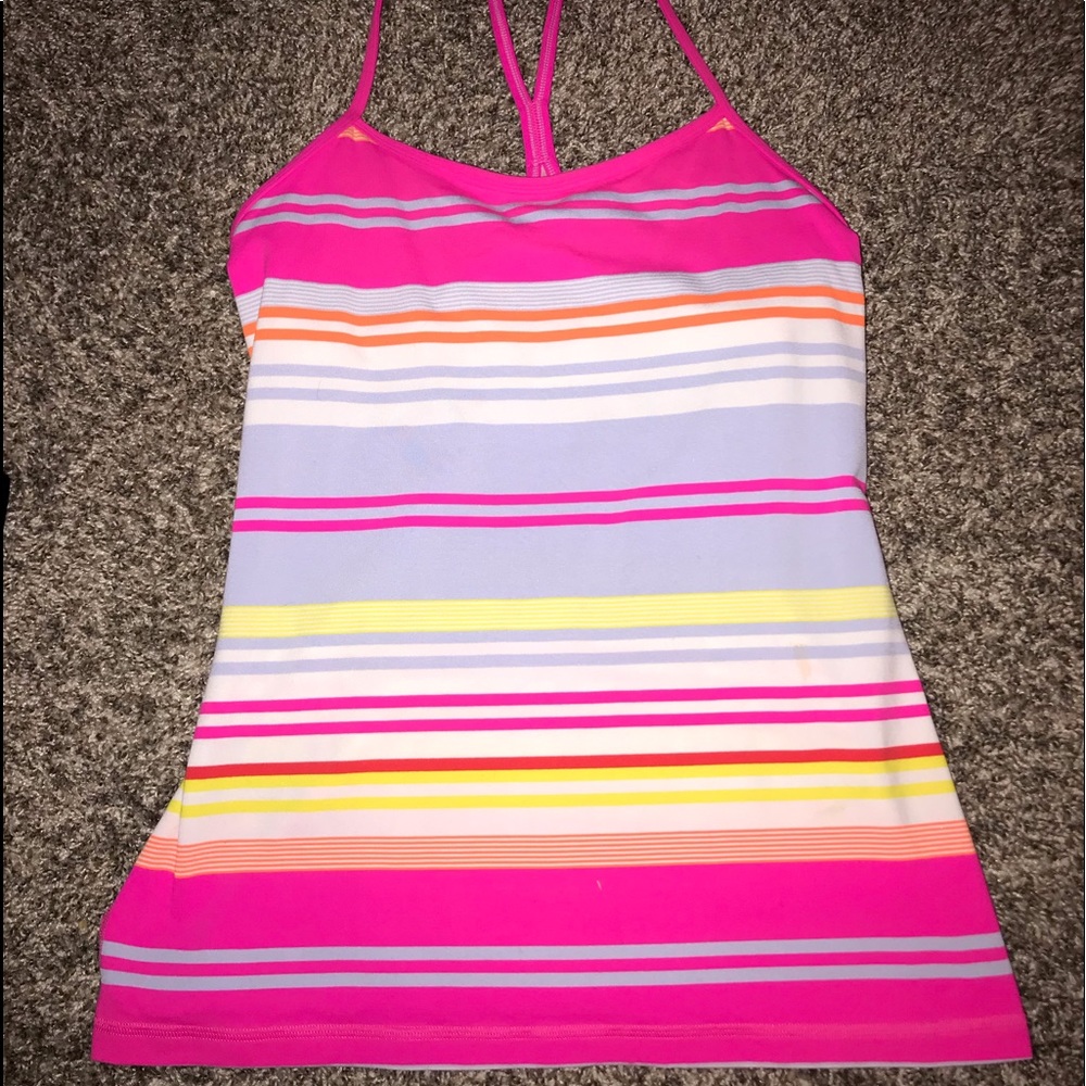 Colorful Lululemon Tank Top Size 12